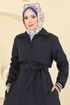 Trenchcoat 2732SL432-MS Navy Blue - Thumbnail