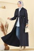 Trenchcoat 2732SL432-MS Navy Blue - Thumbnail