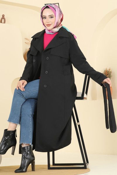 B.İ.S.S.K. - Trenchcoat 6248BSK463-MS Black