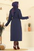 Trenchcoat 6248BSK463-MS Navy Blue - Thumbnail