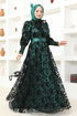 Tulle Evening dress ASM2679 Emerald - Thumbnail