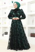 Tulle Evening dress ASM2679 Emerald - Thumbnail