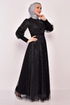 Tulle Evening dress Black ASM2457 - Thumbnail