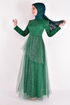 Tulle Evening dress Emerald ASM2471 - Thumbnail