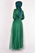 Tulle Evening dress Emerald ASM2471 - Thumbnail