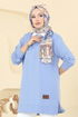Tunic 101OZN1046-MS Blue - Thumbnail