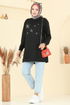 بلوز أسود 102OZN1046-MS - Thumbnail