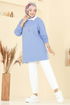 بلوز أزرق 102OZN1046-MS - Thumbnail