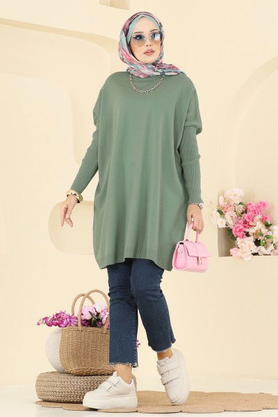 K.L.N. - Tunic 1047KLN570-MS Almond Green