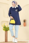 O.Z.N. - Tunic 104OZN1046-MS Navy Blue