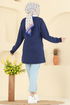 بلوز كحلي 104OZN1046-MS - Thumbnail