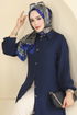 Tunic 2001ERK1158-MS Navy Blue - Thumbnail