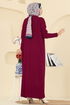 Tunic 2736AYD574-MS Burgundy - Thumbnail