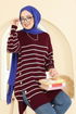 Tunic 2751AYD574-MS Burgundy - Thumbnail