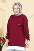 Tunic 2769AYD574-MS Burgundy - Thumbnail