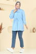 Tunic 287ASN888-MS Baby Blue - Thumbnail