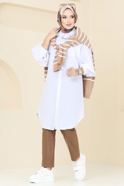 K.T.R. - Tunic 3039KTR750-MS Ecru