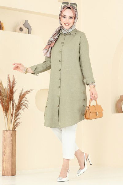 K.T.R. - Tunic 3047KTR750-MS Almond Green