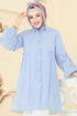 بلوز أزرق فاتح 3055KTR750-MS - Thumbnail
