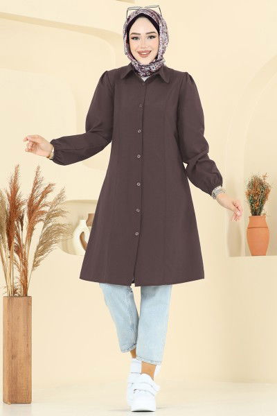 K.T.R. - بلوز بني 3063KTR750-MS