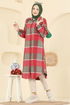 Tunic 3068KTR750-MS Khaki&Red - Thumbnail
