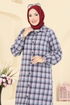 Tunic 3068KTR750-MS Navy Blue&Ecru - Thumbnail