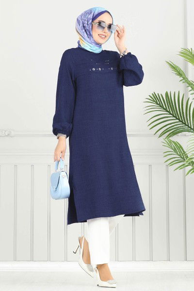 H.B.S. - Tunic 3123HBS856-MS Navy Blue