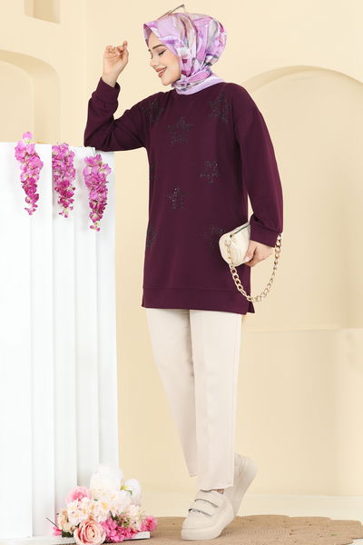 H.B.S. - Tunic 3225HBS856-MS Damson - 416035