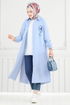 بلوز أزرق فاتح 4095PM271-MS - Thumbnail