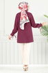 Tunic 4101PM1063-M Burgundy - Thumbnail