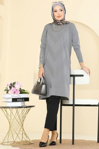 K.L.N. - Tunic 5021KLN570-MS Gray