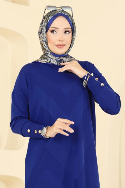 K.L.N. - بلوز نيلي 5021KLN570-MS