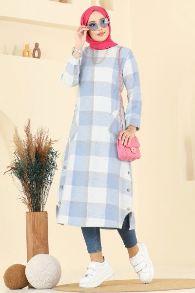 S.V.L. - Tunic 6899S324-MS Baby Blue