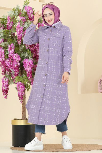 S.V.L. - Tunic 9052S324-MS Lilac