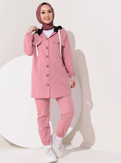 TFS - Tunik Pantolon Açık Gül Kurusu TFS3535