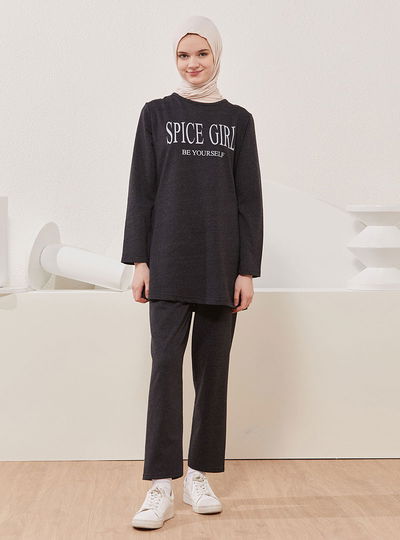 TFS - Tunik Pantolon Antrasit TFS3941