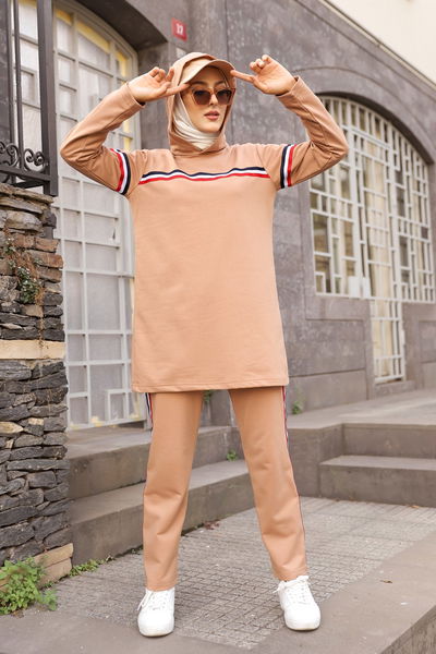 TFS - Tunik Pantolon Bej TFS2796