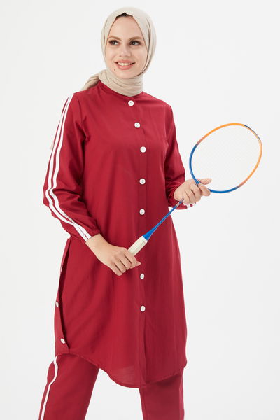TFS - Tunik Pantolon Bordo TFS3577