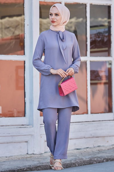 TFS - Tunik Pantolon Gri TFS10528
