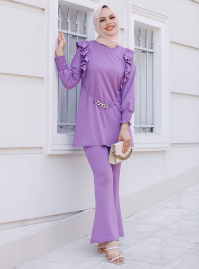 TFS - Tunik Pantolon Lila TFS3967