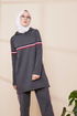 Tunika Hosen Anthrazit TFS2796 - Thumbnail