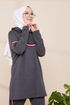Tunika Hosen Anthrazit TFS2796 - Thumbnail