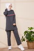 Tunika Hosen Anthrazit TFS2796 - Thumbnail