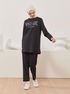 Tunika Hosen Anthrazit TFS3941 - Thumbnail