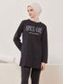 Tunika Hosen Anthrazit TFS3941 - Thumbnail