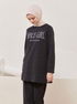 Tunika Hosen Anthrazit TFS3941 - Thumbnail