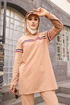 Tunika Hosen Beige TFS2796 - Thumbnail