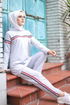 Tunika Hosen Grau TFS2796 - Thumbnail