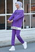 Tunika Hosen Purpur TFS3926 - Thumbnail