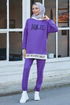 Tunika Hosen Purpur TFS3926 - Thumbnail